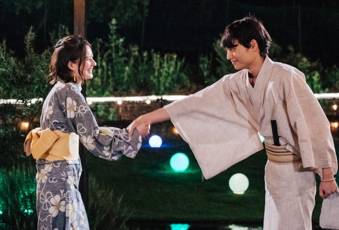 夏目アミリア、川合ルイ「恋愛ドラマな恋がしたい~Kissing the tears away~」第6話(C)AbemaTV, Inc.