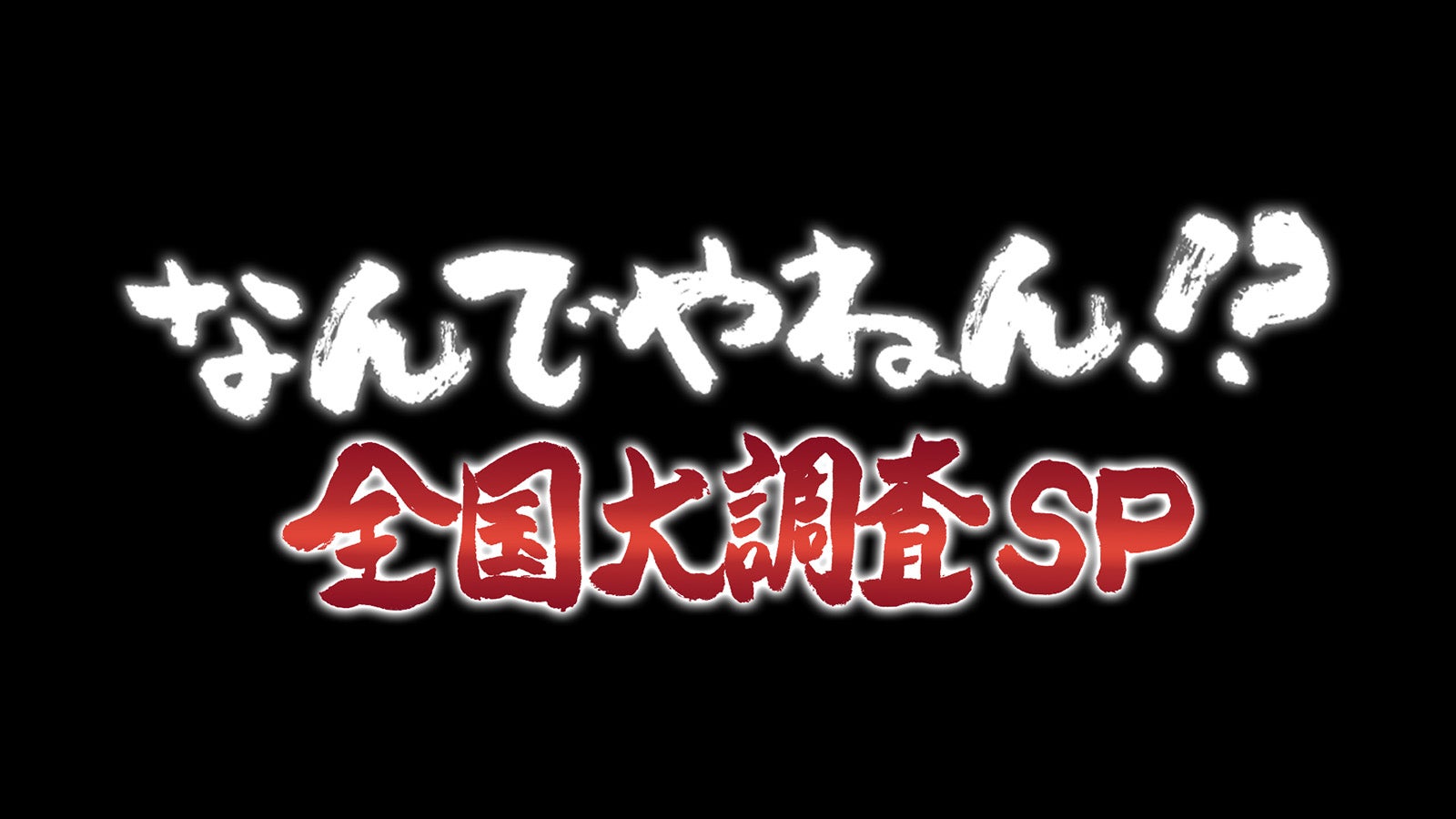 「なんでやねん！？全国大調査SP」ロゴ （C）ABCテレビ