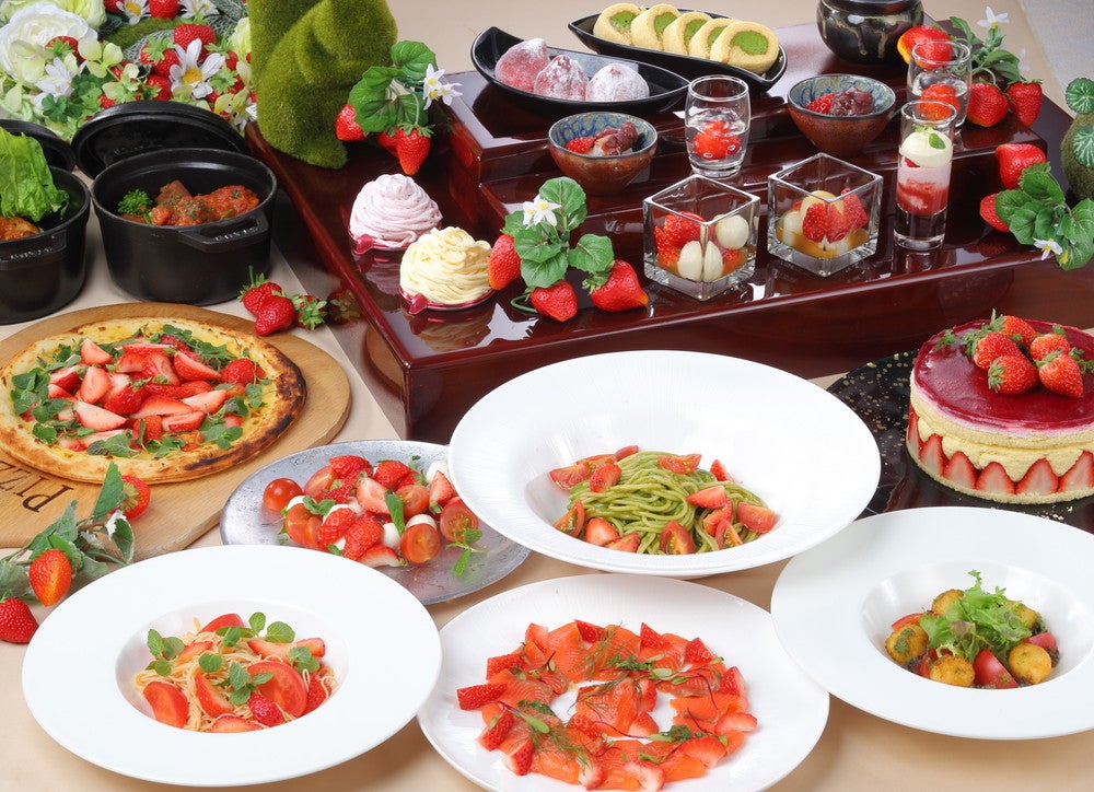京都でいちごスイーツブッフェ「＃いちご日和」ケーキや団子など和洋15種以上