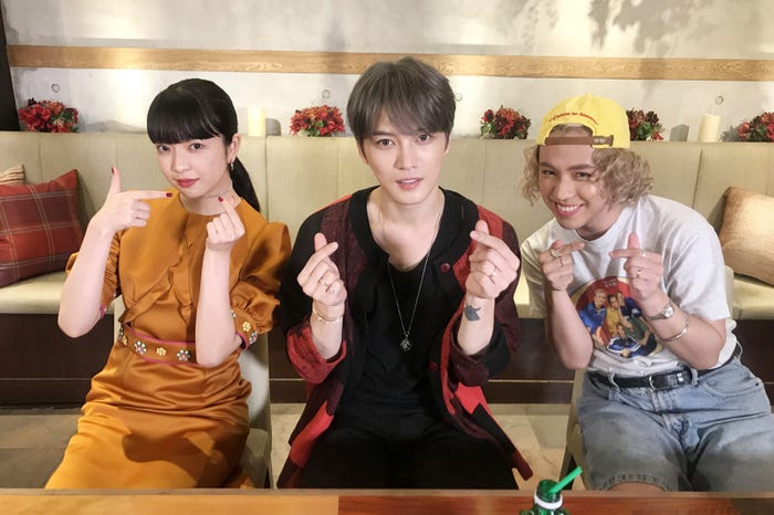 (左から)田中芽衣、ジェジュン、りゅうちぇる(提供写真)