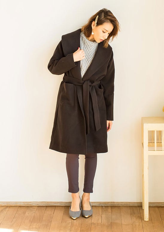 ボトルネックケーブル編みニットトップス「Re:EDIT by GALSTAR」3,498円（税込）／画像提供：Re:EDIT by GALSTAR