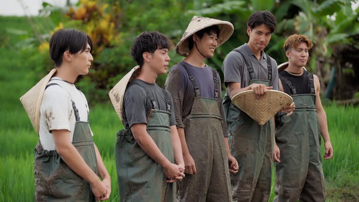 北森聖士、櫛田創、飯野和英、坂口隆志、梅谷悠太郎『バチェロレッテ・ジャパン』シーズン3エピソード6(C)2024 Warner Bros. International Television Production Limited. All Rights Reserved