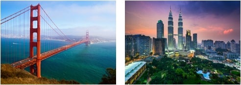 サンフランシスコ、マレーシア／画像提供：AAE Japan