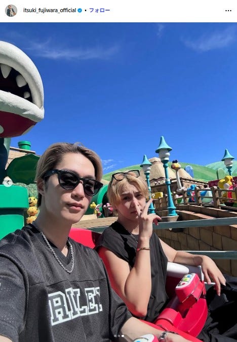 藤原樹Instagramより