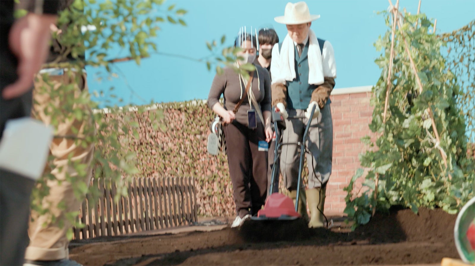 阿部サダヲ／新CM『CO2を減らすために』篇メイキングより （提供写真）