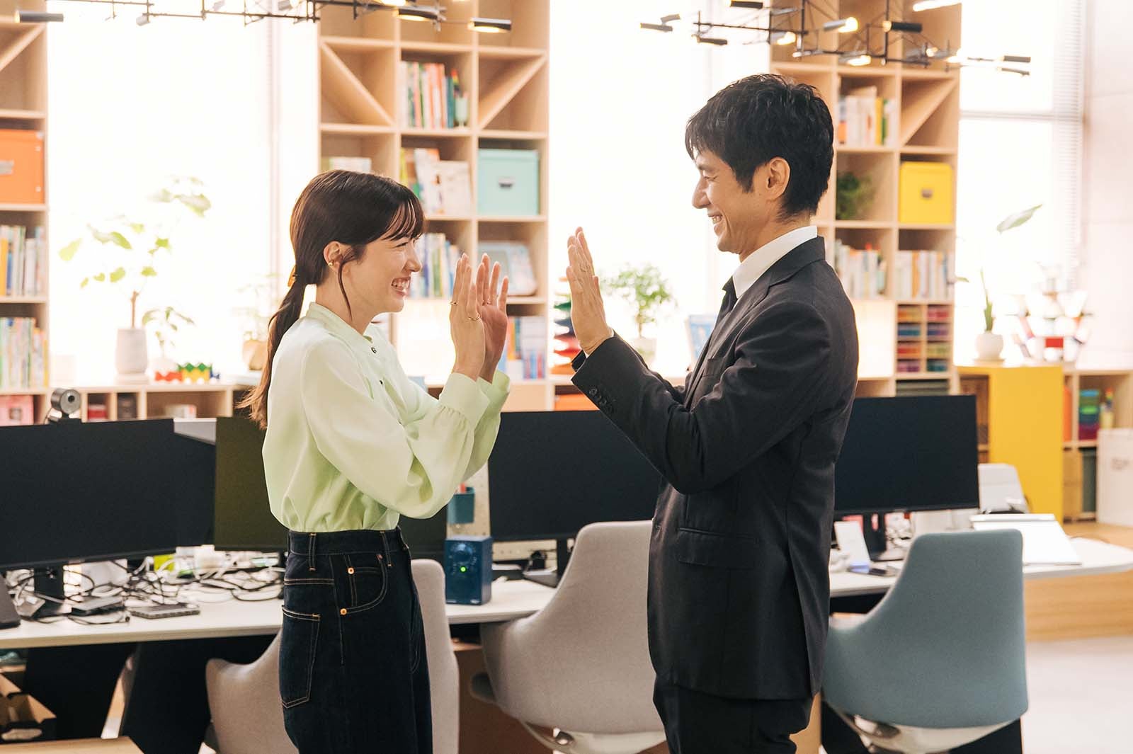 永野芽郁、西島秀俊／「ユニコーンに乗って」最終話より（C）TBSスパークル／TBS　撮影：加藤春日