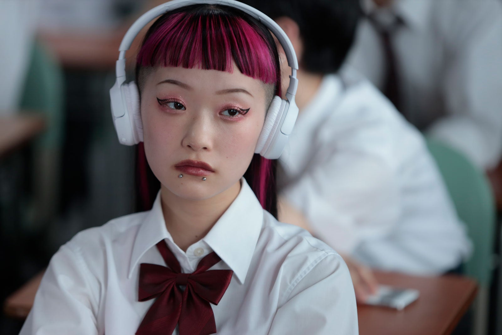 詩羽「最高の教師 1年後、私は生徒に■された」第5話より（C）日本テレビ