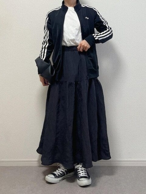 トラックジャケット　コーデ