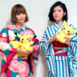 中川翔子、松岡茉優（C）Nintendo･Creatures･GAME FREAK･TV Tokyo･ShoPro･JR Kikaku （C）Pokémon （C）2016 ピカチュウプロジェクト