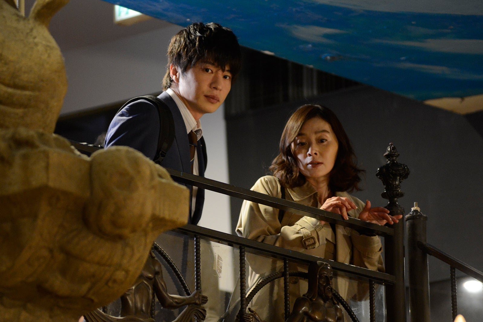 田中圭、大塚寧々／「おっさんずラブ」第3話より（C）テレビ朝日