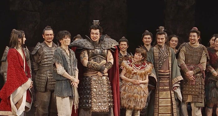 小関裕太、高野洸、山口祐一郎、川島海荷ら/舞台「キングダム」大千穐楽より(C)原泰久/集英社