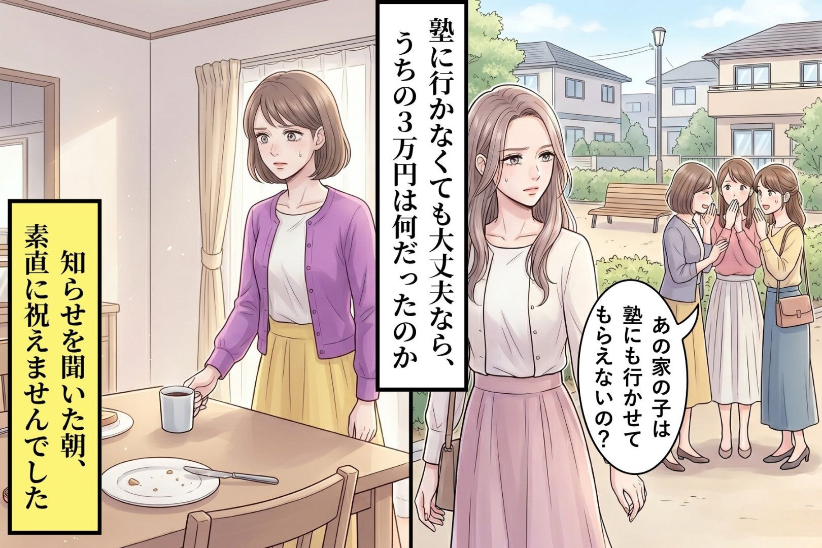 月3万の塾代を払い続けた私が、塾なしで合格した隣の子を素直に祝えなかった朝