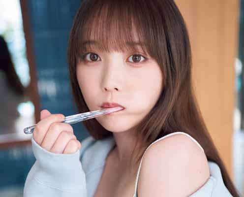 乃木坂46与田祐希、美バストのぞく部屋着姿披露 歯磨きショットがキュート