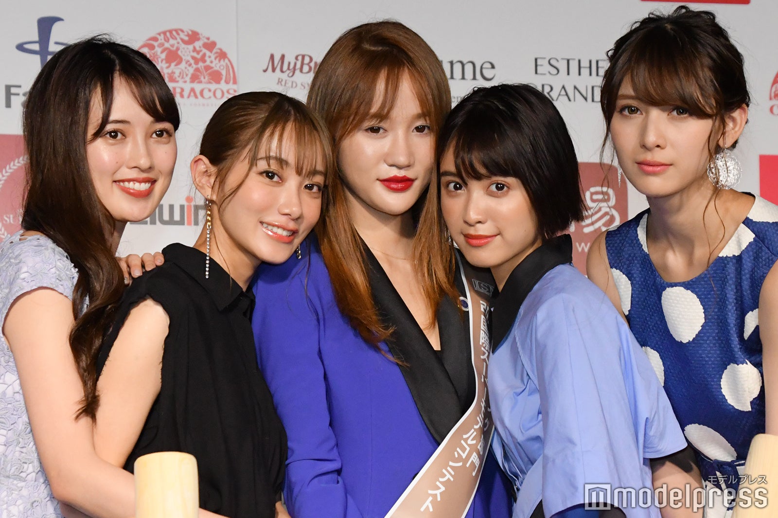 宮内理沙、楢葉ももな、ファンスーダン、松本愛、アンジェラ芽衣 （C）モデルプレス