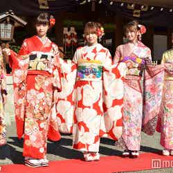 （左から）田辺かほ、鈴木優華、都丸紗也華、加藤雛、神沢有紗 （C）モデルプレス