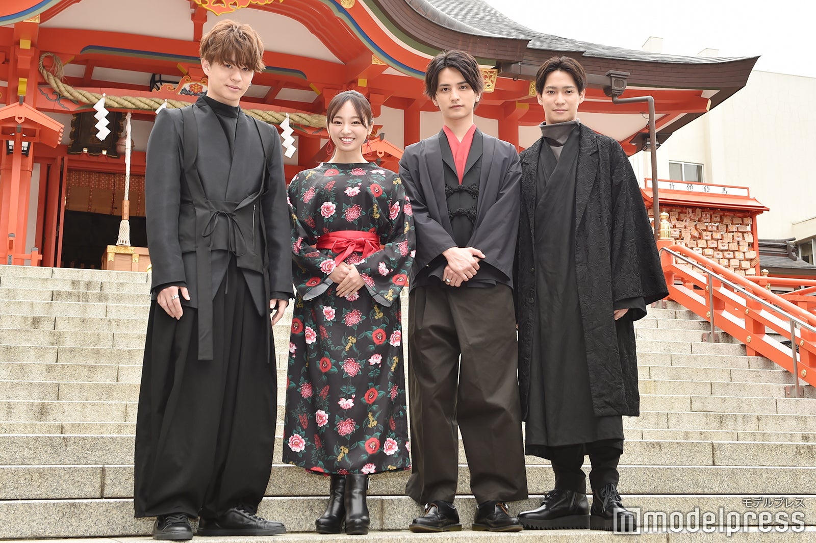 （左から）高橋龍輝、今泉佑唯、瀬戸利樹、味方良介 （C）モデルプレス