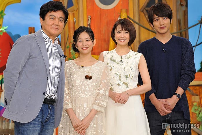 (左から)堀尾正明、関根麻里、小林麻耶、溝端淳平