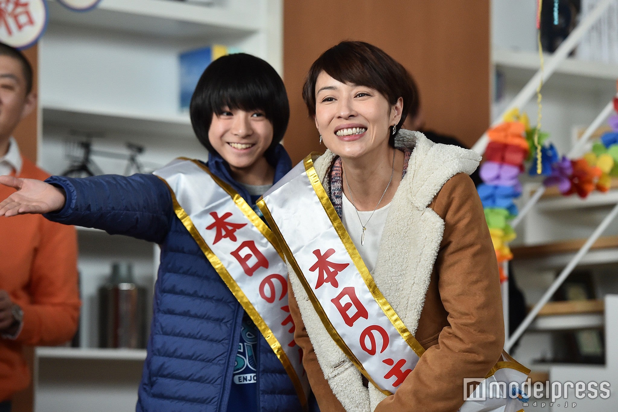 高田彪我、水野美紀／「家族ノカタチ」第8話より／画像提供：TBS