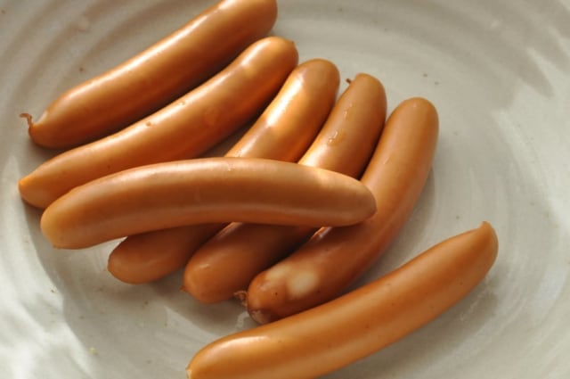 成城石井の「ポークウインナー」アップ