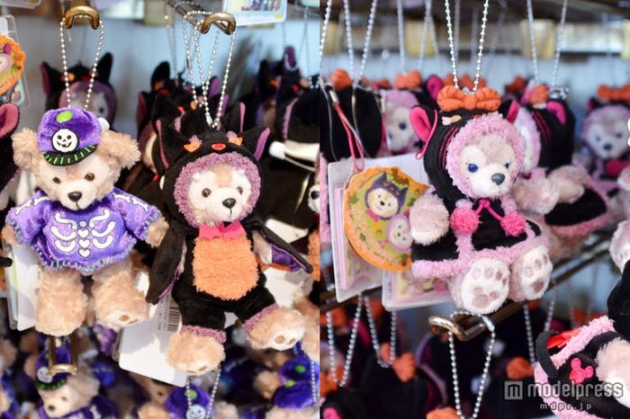 ダッフィとシェリーメイのぬいぐるみバッチ、ストラップ/東京ディズニーシー