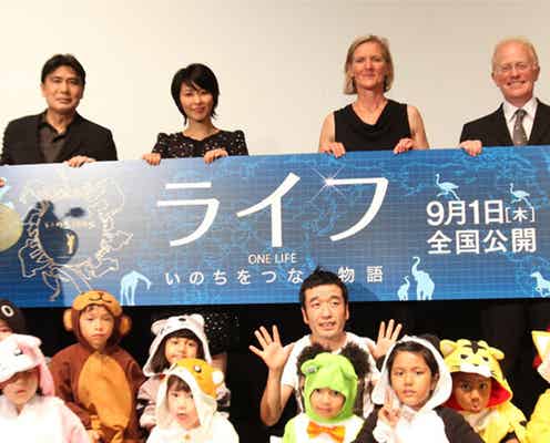 松たか子との共演に父・松本幸四郎ご満悦 猫ひろしもサプライズ登場