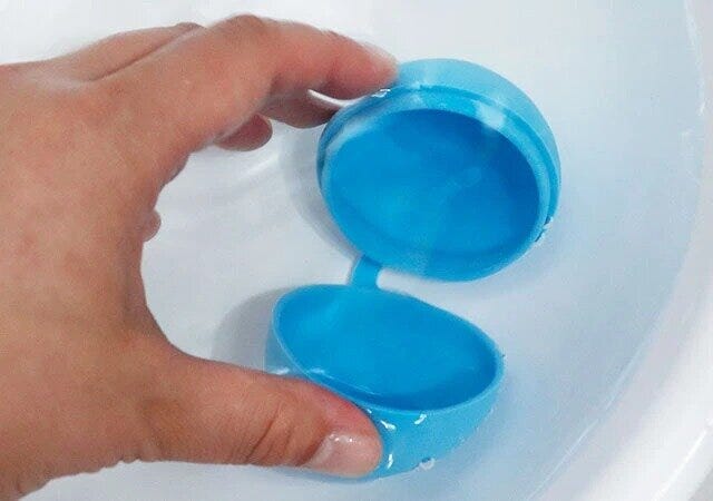 ダイソーの人気のくり返しつかえる水風船（A）