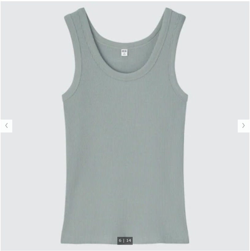 ユニクロ レディース 夏 人気トップス ユニクロ uniqlo レディース アイテム おすすめ オススメ トレンド 人気 コスパ 使える おしゃれ お洒落 オシャレ 2022 夏 トップス 人気 優秀 リブタンクトップ タンクトップ グリーン