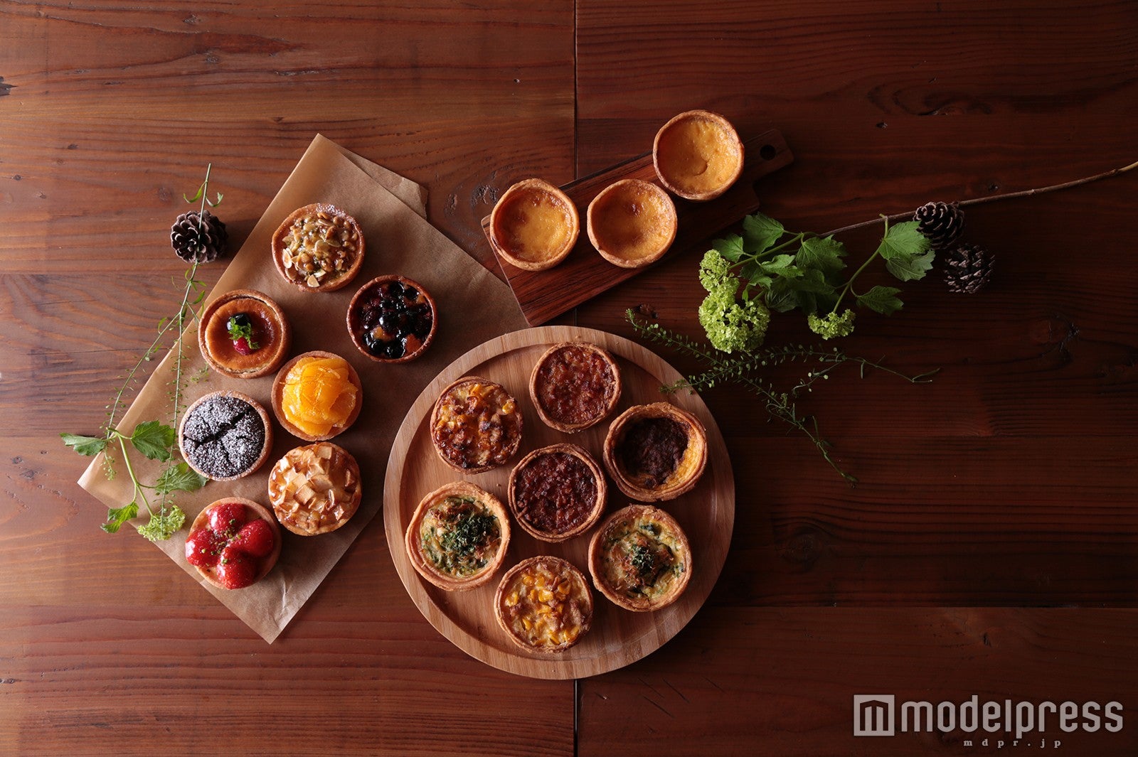 食感にこだわったキッシュとタルト約20種類を用意／画像提供：コールド・ストーン・クリーマリー・ジャパン