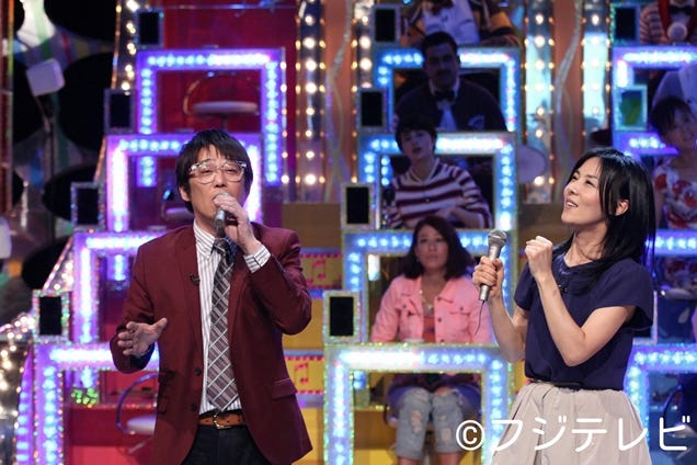 坂上忍(左)と井森美幸(右)