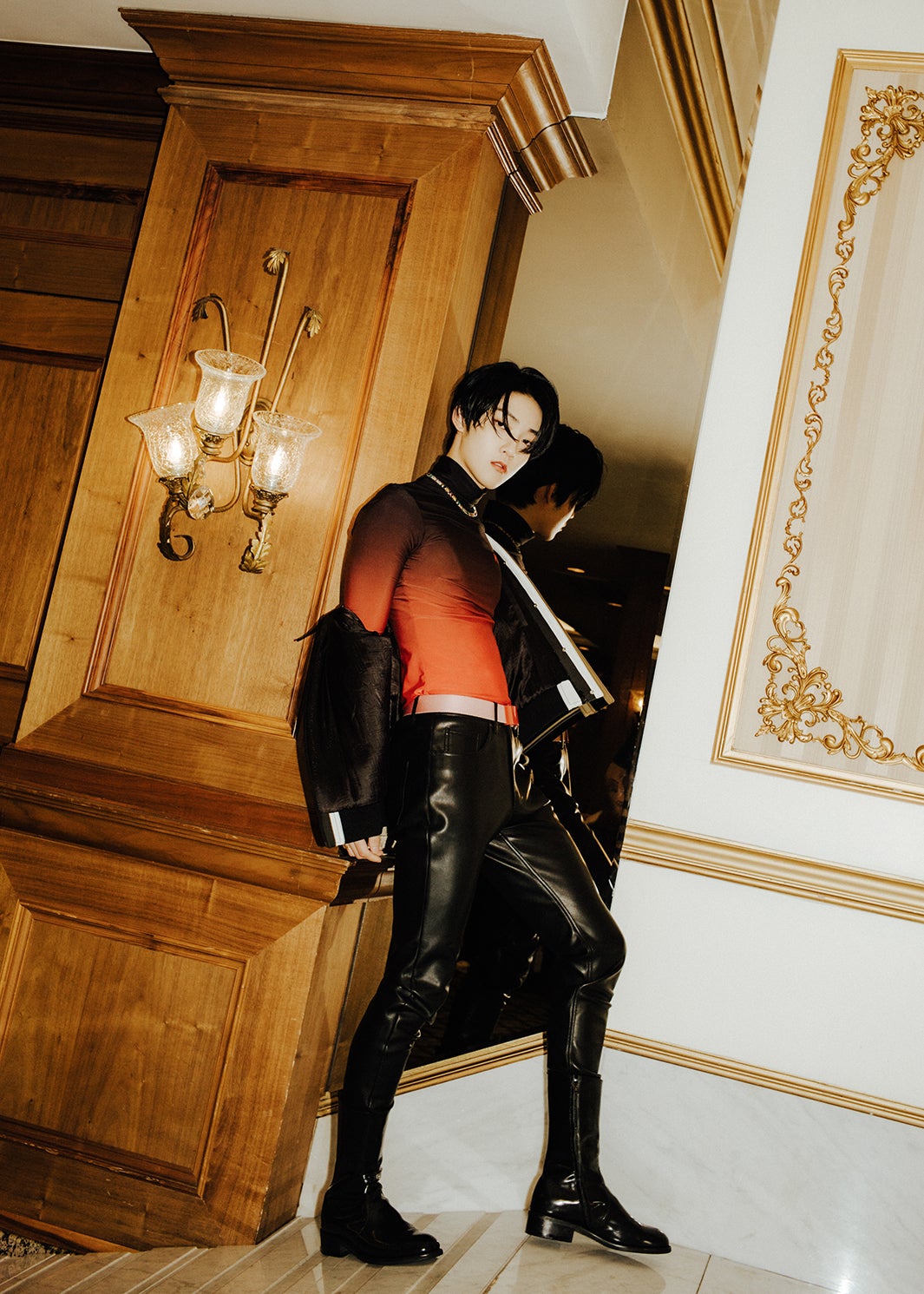 THEBOYZ ドボイズ ヒョンジェ レザー風ブレスレット（ViVi8月号