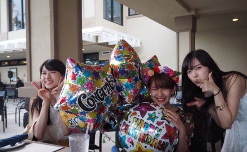 矢島舞美、岡井千聖、鈴木愛理／矢島舞美オフィシャルブログ（Ameba）より