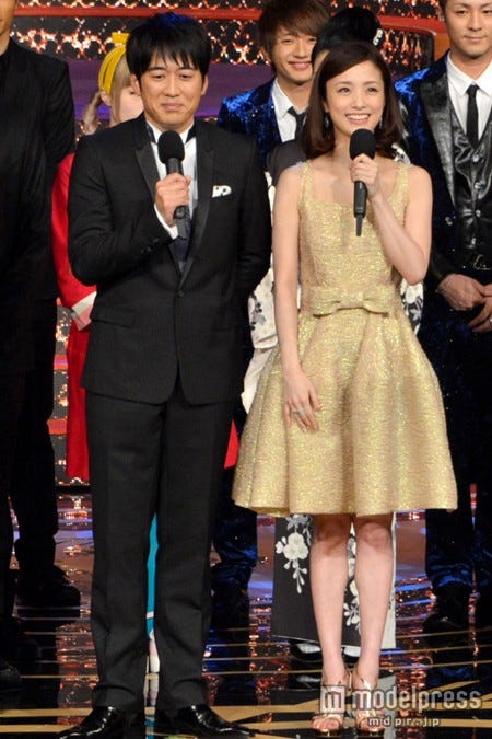 安住紳一郎TBSアナウンサー、上戸彩(2着目)