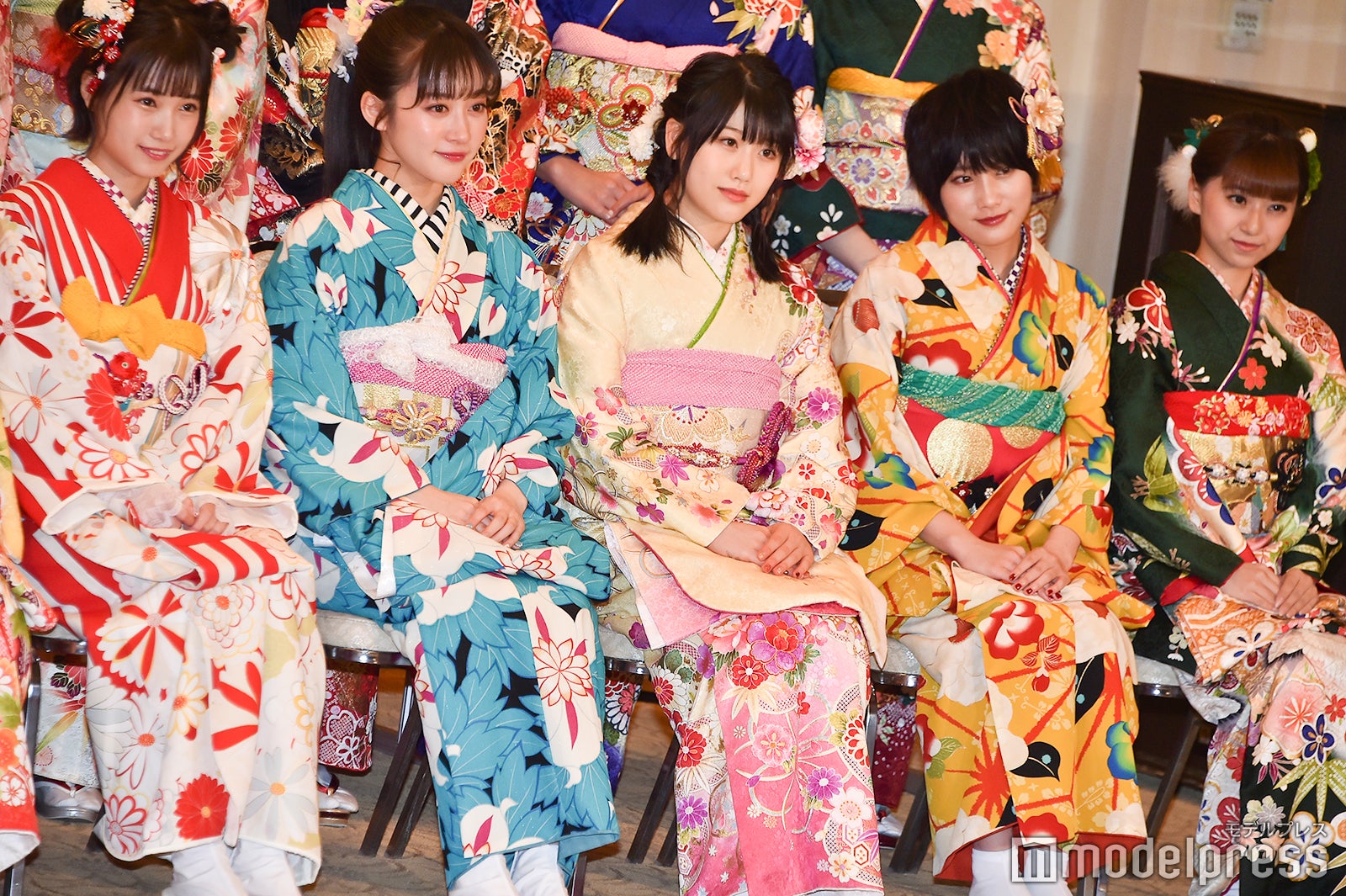 朝長美桜、川上千尋、小田彩加、城恵理子、大久保美織／AKB48グループ成人式記念撮影会 （C）モデルプレス