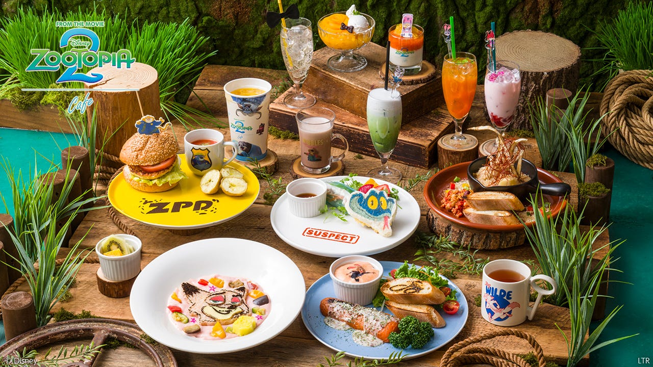 「ズートピア2」期間限定カフェ、東京・大阪・愛知で開催 ジュディやニックイメージの彩り豊かなメニュー