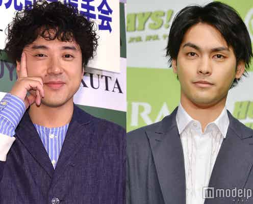 ムロツヨシ、柳楽優弥に“キス”される 口裂けメイクで満面の笑み