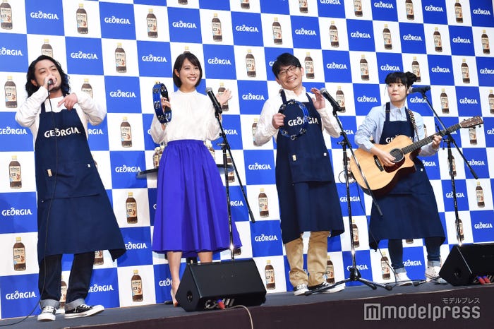 (左から)R-指定、広瀬アリス、飯尾和樹、眉村ちあき(C)モデルプレス