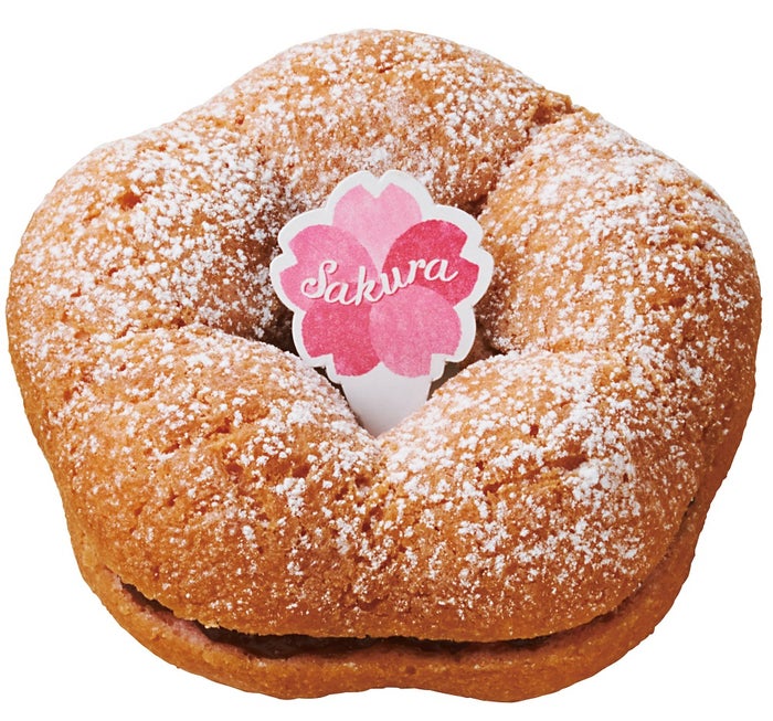 桜の花ドーナツ あずき／画像提供：ダスキン