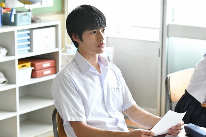 岡田健史/「中学聖日記」第4話より(C)TBS