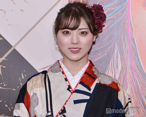 井手上漠、人生初振袖の心境は?10代にアドバイス<関コレ2022S/S>