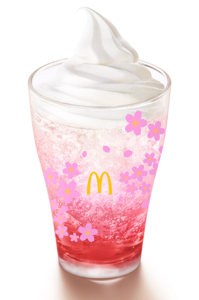 マックフロート ピンクグレープフルーツレモネード/画像提供:日本マクドナルド