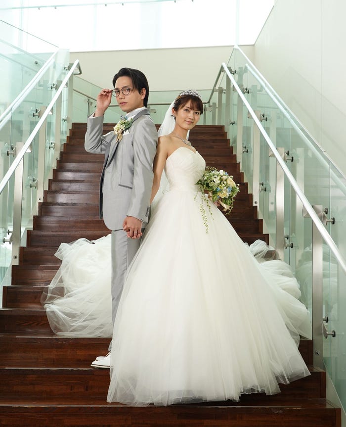 山崎育三郎、水谷果穂(C)フジテレビ