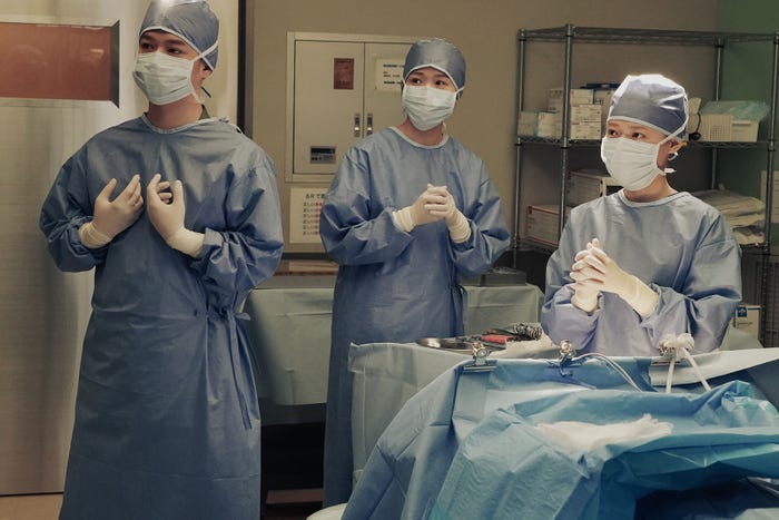 千葉雄大、中村里帆、杉咲花「アンメット ある脳外科医の日記」第7話より(C)カンテレ