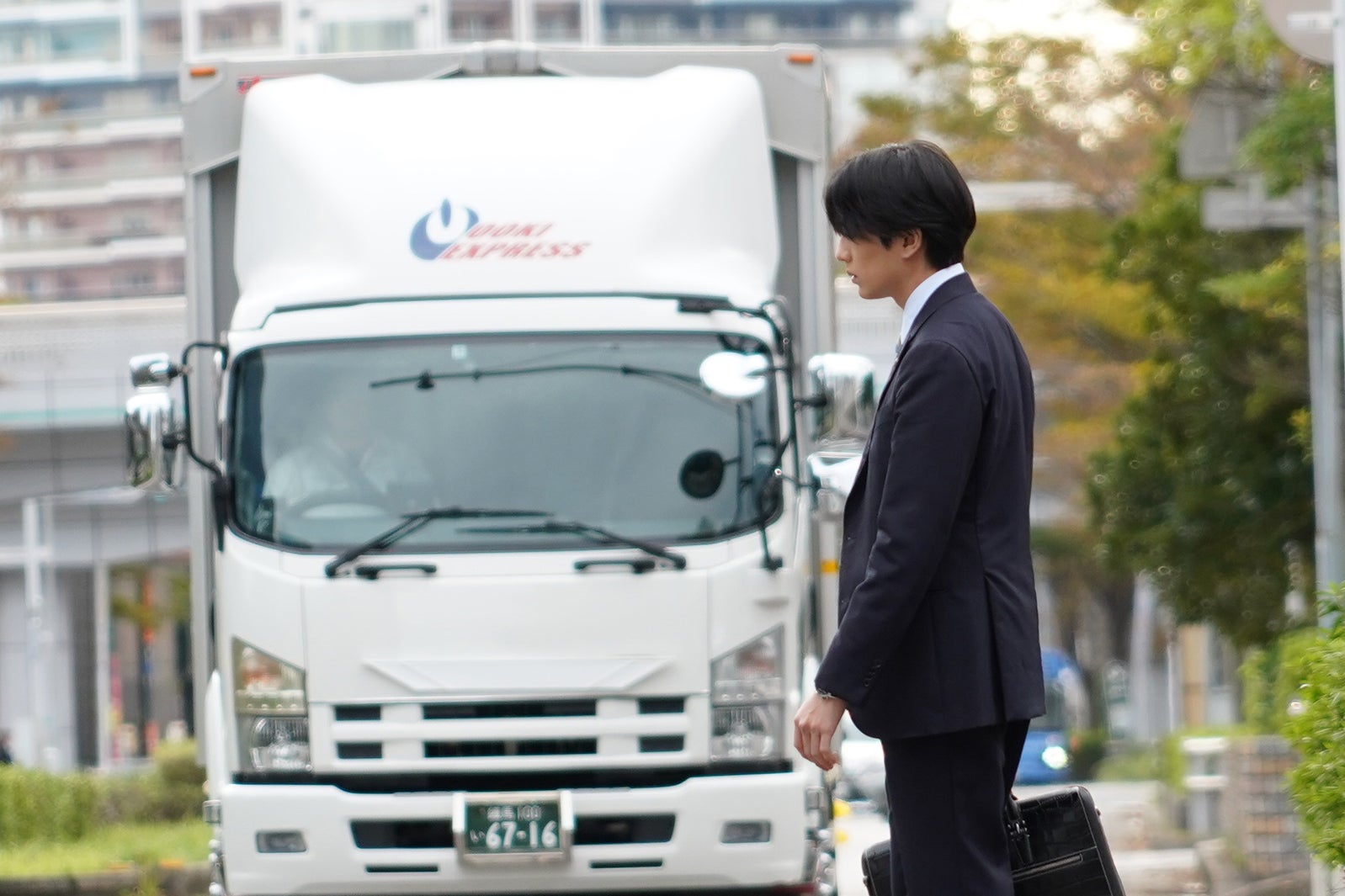 新田真剣佑／「同期のサクラ」第5話より（C）日本テレビ