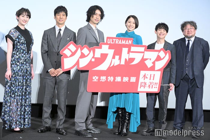 早見あかり、西島秀俊、斎藤工、長澤まさみ、有岡大貴、樋口真嗣 (C)モデルプレス