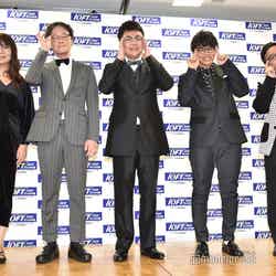 （左から）山崎ケイ、稲田直樹、橋本直、ミキ・亜生、昴生 （C）モデルプレス