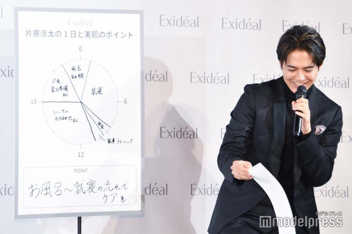 美肌の秘訣を明かす片寄涼太 (C)モデルプレス
