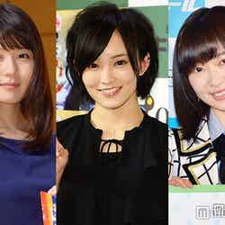 3月25日に一番読まれたニュースは？／（左から）有村架純、山本彩、指原莉乃（C）モデルプレス