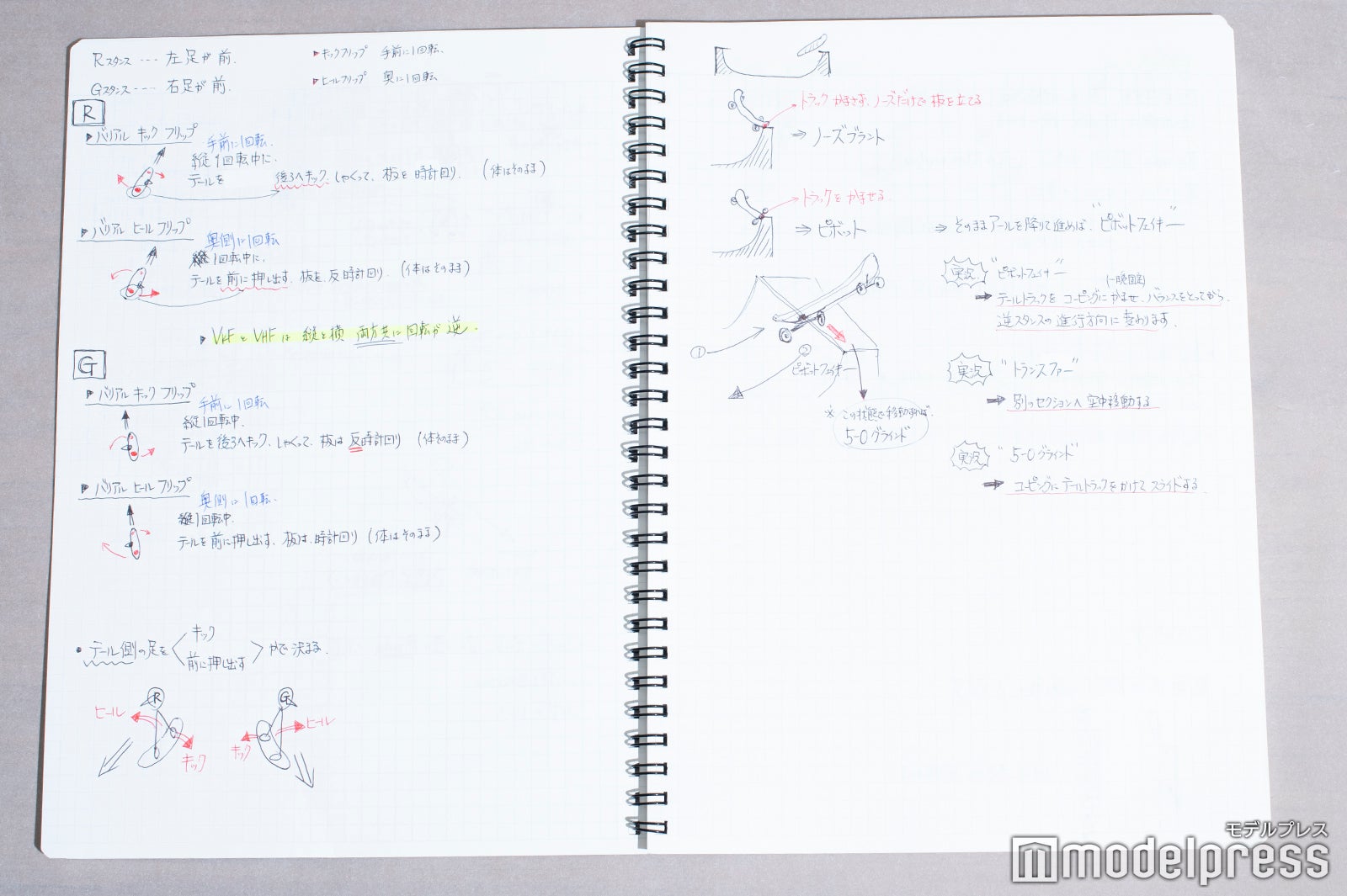倉田アナ取材ノート （C）モデルプレス