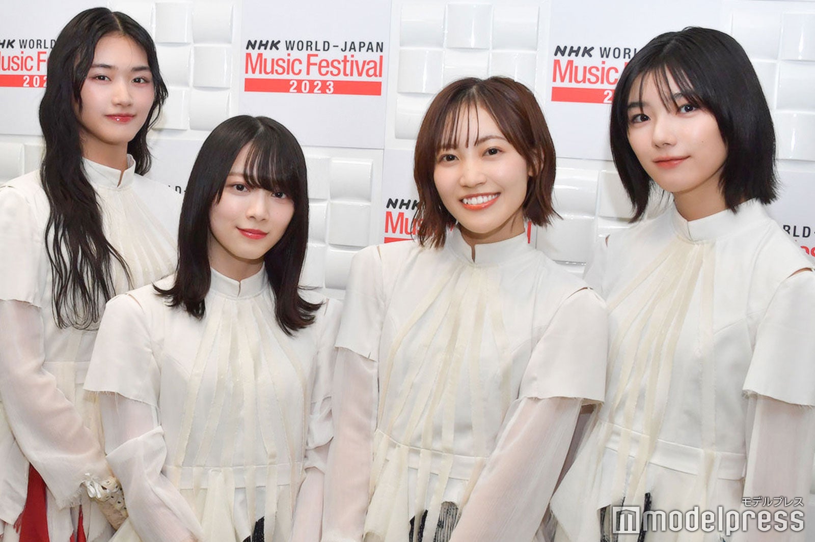 （左から）山崎天、森田ひかる、松田里奈、藤吉夏鈴