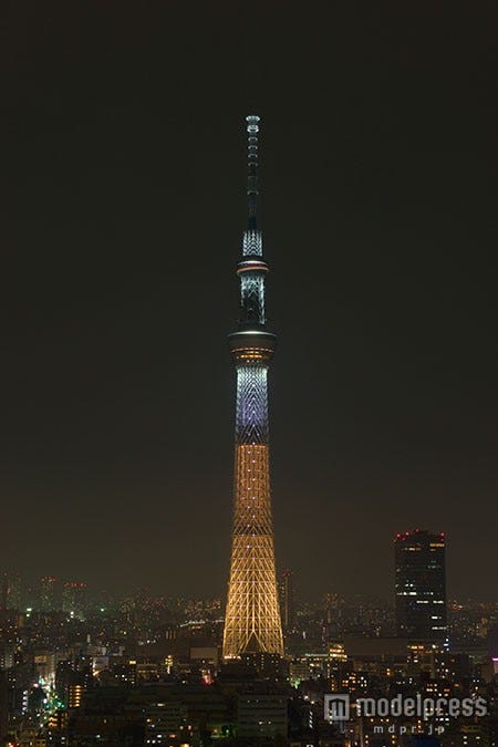 東京スカイツリー、初のライティングで星のきらめきを表現